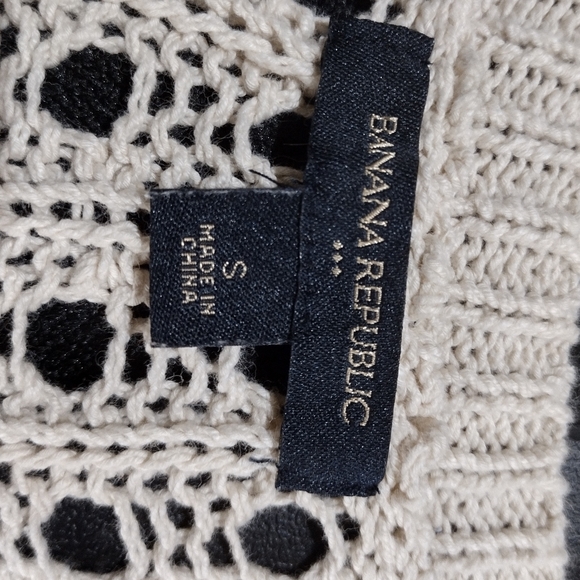 Banana Republic Crotchet Pull Over Sweater Cover Up Top l Size Small - Picture 2 of 6